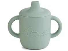 Liewood dino peppermint babykop Neil silikone